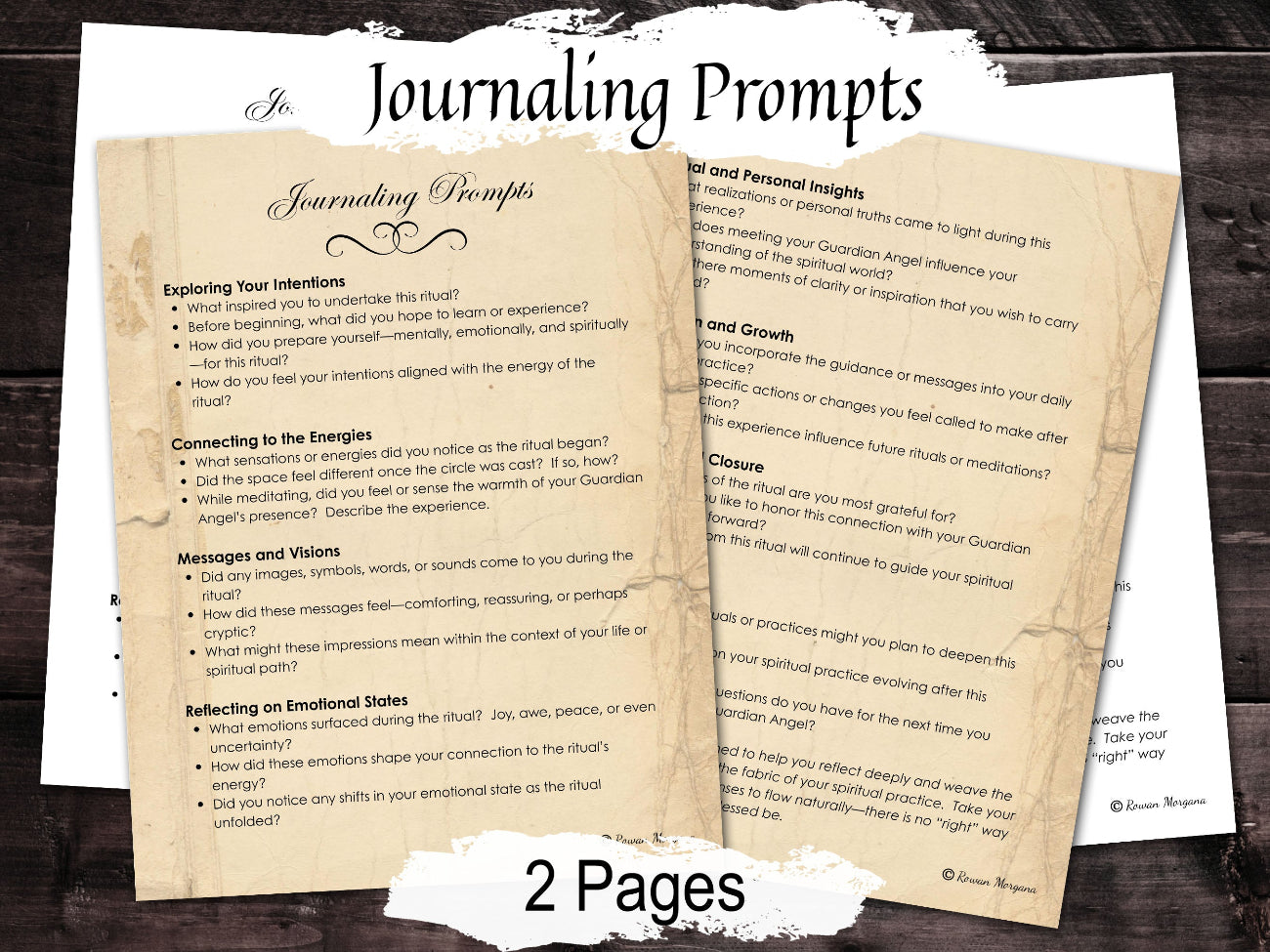 MEET GUARDIAN ANGEL, Awaken Angelic Protection, Step-by-Step Angel Ritual, Magic Blessings & Divine Messages, Printable Journal 9 Pages - Morgana Magick Spell
