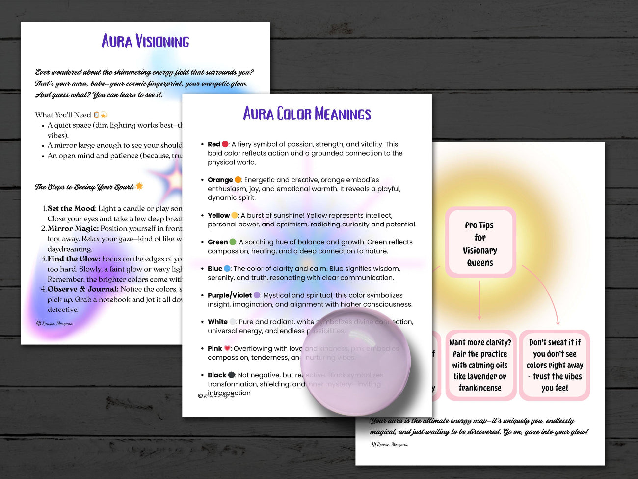 WICCA LESSON # 9 - Learn Witchcraft, Healing Techniques Lesson, Channel your Energy, Aromatherapy, Auras, Homeopathy, Printable 34 Pages - Morgana Magick Spell