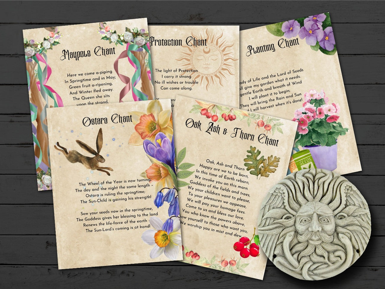 WICCA PRAYER CHANTS Bundle 43 Pages, Instant Download Pagan Prayers & Chants Bundle, Witchcraft Prayers Spellbook, Prayer Grimoire Printable - Morgana Magick Spell