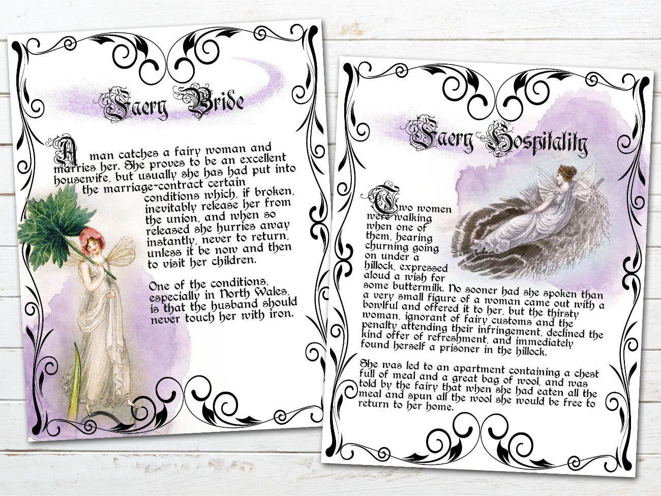 Faery Bride, Faery Hospitality pages - Morgana Magick Spell