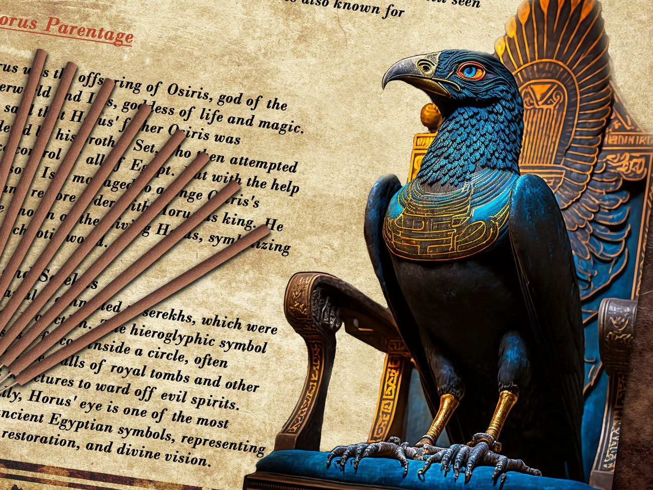 HORUS Egyptian God, 4 Pages, Eye of Horus, Isis, Egyptian Mythology, Falcon God of Protection, Ancient Egypt Printable Witchcraft Grimoire - Morgana Magick Spell