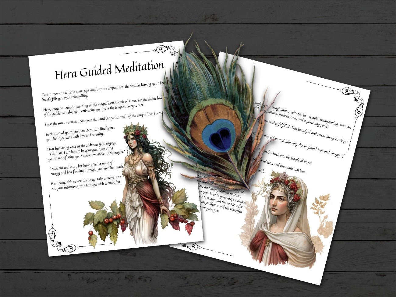 GODDESS HERA, Guided Meditation 2 pages - Morgana Magick Spell