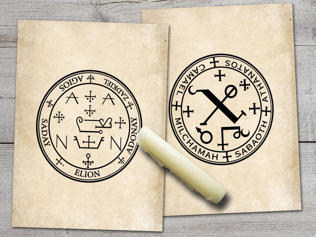 Archangel Zadkiel Seal and Archangel Chamuel Seal - Morgana Magick Spell