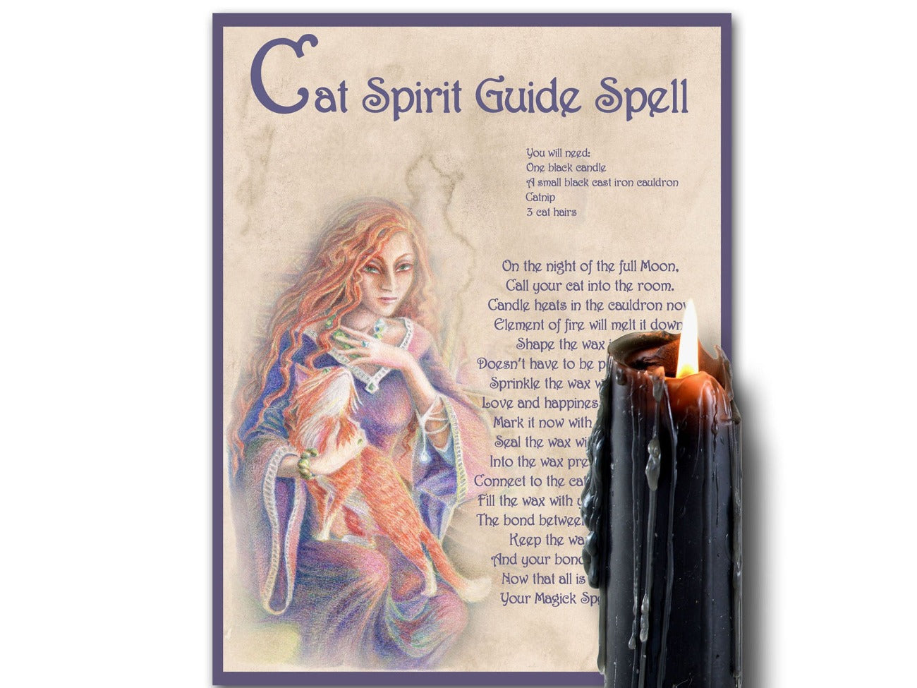 CAT SPIRIT GUIDE, Get a Cat Spiritual Helper, Cat Familiar, Wicca Witch Cat Spell Magic, Pet Ritual, Witchcraft Cat Spirit Helper Guide - Morgana Magick Spell