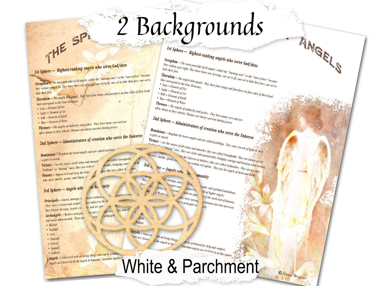 SPHERES of ANGELS Printable 1 page