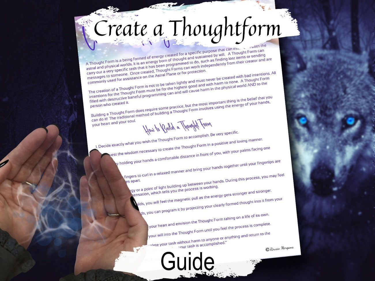 THOUGHT FORM, How To Create, Clairvoyant High Magick, Artificial Element, Occult Entity, Poppet Ensouled, HP Blavatsky, Hermetic Science - Morgana Magick Spell