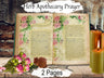 HERBAL APOTHECARY PRAYER, Vintage 12th Century Earth Goddess Herbal Witchcraft Invocation, Green Witch, WiccaHerb Magic, 2 Printable Pages - Morgana Magick Spell
