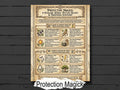 Protection Magick Infographic: 8 Folkloric Herbal Tincture Recipes & Traditional Intentions