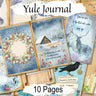 YULE JOURNAL, Sabbat Inspirational Quotes, Winter Solstice Encouragement, Journaling thoughts and dreams, 10 Printable Pages - Morgana Magick Spell