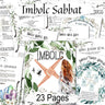 IMBOLC SABBAT  23 Printable Pages of Wicca Witchcraft Traditions, Correspondences Rituals Spells Recipes & Prayers, Candlemas Grimoire - Morgana Magick Spell