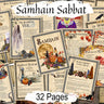 SAMHAIN SABBAT, Halloween Witchcraft Spellbook, Spirit World Altar Guide, Day of the Dead, 32 Pages, Printable - Morgana Magick Spell