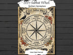 2027 Wheel of the Year: Wiccan Sabbat Calendar, Northern Hemisphere, (Printable PDF)