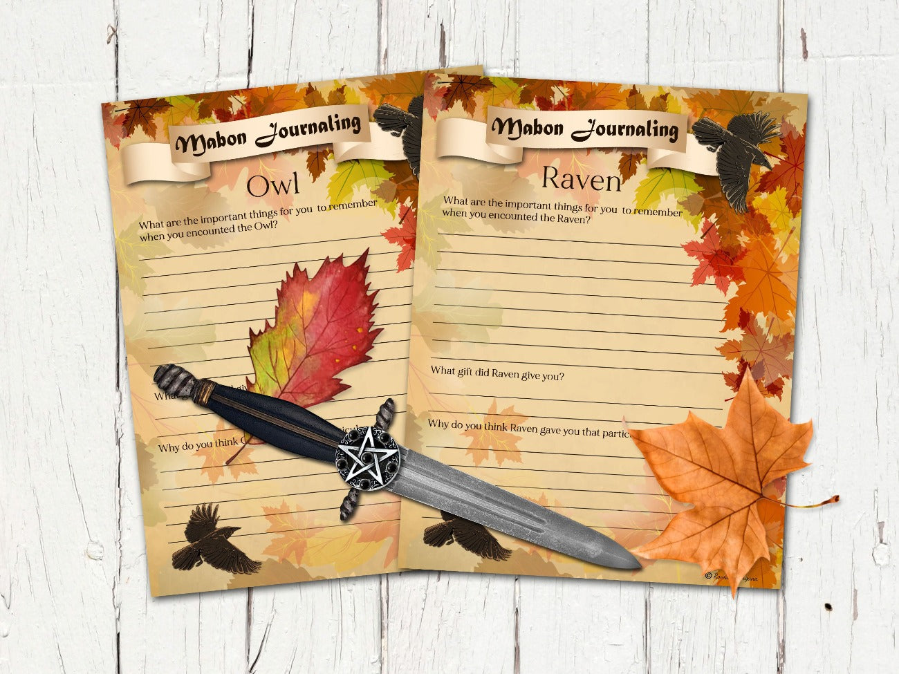 MABON GUIDED MEDITATION 12 Pages, Autumn Equinox Ritual Magic, Wicca Sabbat Witchcraft, Pagan Thanksgiving,  worksheets for Covens & groups - Morgana Magick Spell