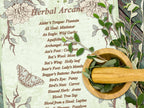 HERBAL ARCANE, Old Witchcraft Names for Common Herbs, Secret Spell Ingredients, Eye of Newt & Wing of Bat, Witch Apothecary Plants, 4 Pages - Morgana Magick Spell