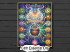 Bath Magic:  Essential Oil Blends for Spiritual Bathing, Book of Shadows Infographic Page