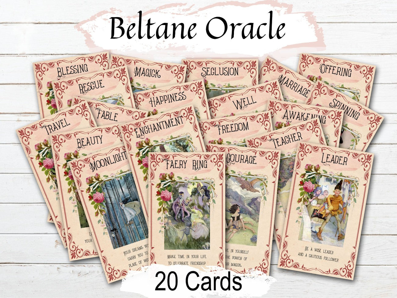 Beltane Fairy Oracle: Wicca Sabbat Tarot, Printable Oracle – Morgana ...
