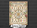 Beltane Sabbat: Infographic Grimoire Page, Book of Shadows Printable, Witchcraft Basics Chart