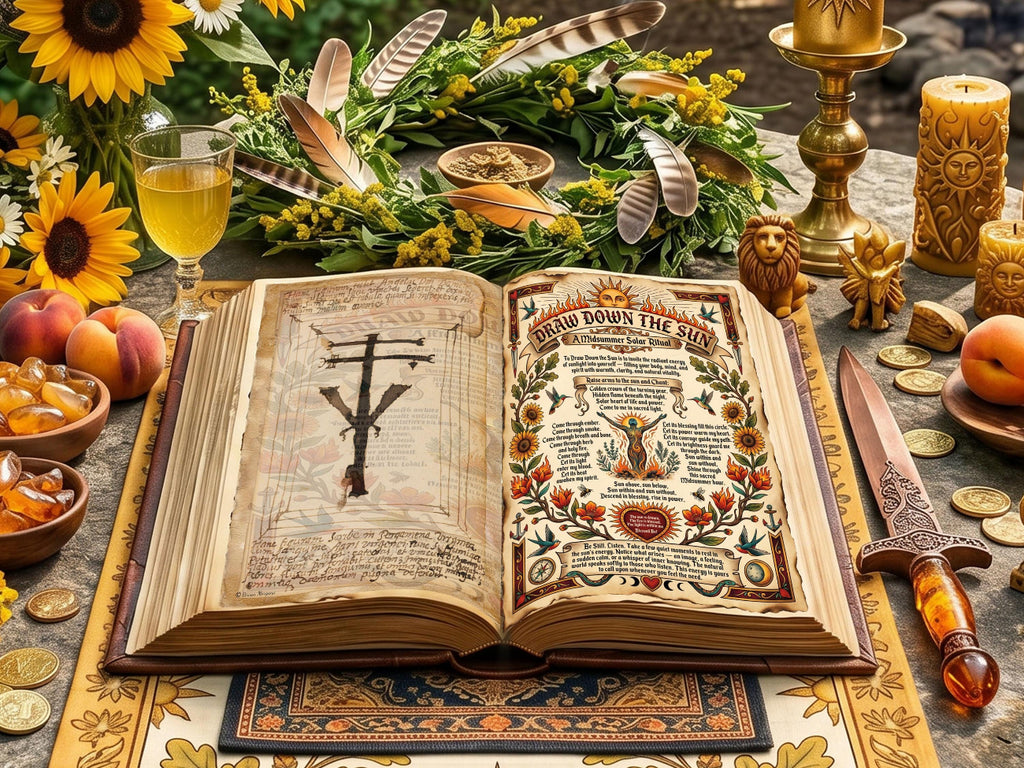 Draw Down the Sun: Summer Solstice Spellbook Page (Digital Download)