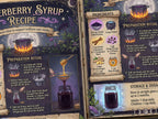Elderberry Syrup Recipe: Printable Book of Shadows Insert, Kitchen Witch Apothecary Art, Herb Remedy