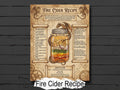 Fire Cider Recipe: Kitchen Witchcraft Infographic, Printable for Book of Shadows