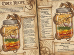 Fire Cider Recipe: Kitchen Witchcraft Infographic, Printable for Book of Shadows