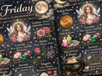 FRIDAY Magic: Infographic Cheat Sheet, Book of Shadows, Printable Grimoire Page, Weekday Spells