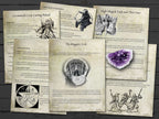 Six CEREMONIAL HIGH MAGICK pages about The Magick Circle, Ceremonial Circle and High Magick Tools and Their Uses.