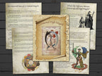 Five CEREMONIAL HIGH MAGICK pages showing the title page, the Universal Laws of Ceremonial Magick and The Difference Between Witchcraft and High Magick. 
