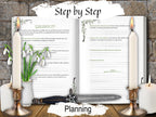 Imbolc Sabbat Worksheets featuring step by step ritual planning.