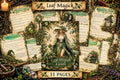 Leaf Divination and Spellcasting Grimoire | Green Witch Ritual Guide