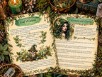 Leaf Divination and Spellcasting Grimoire | Green Witch Ritual Guide