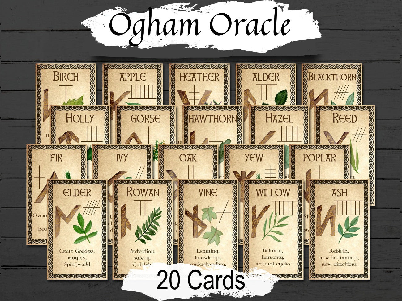 Ogham Oracle: A Magical Tool for Divination and Connection with Nature ...