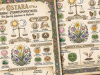 Ostara Sabbat: Infographic Digital Download, Spring Equinox Correspondences