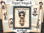 POPPET MAGICK, Genuine Witchcraft, 40 Printable Spellbook Pages, Voodoo Doll, Spells Grimoire and Guide