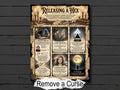 Releasing a Hex —Vintage Occult Infographic, Ancient Grimoire Page