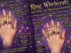Ring Magick: Grimoire Pages for Book of Shadows, Witch Cheat Sheet, Occult Printable