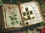 Summer Solstice Tarot page placed in an open Book of Shadows placed on an altar.
