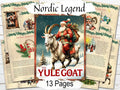 The Yule Goat: A Winter Solstice Journey of Transformation, Yule Printable 13 Pages