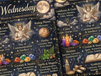 WEDNESDAY Magic: Infographic Cheat Sheet, Book of Shadows, Printable Grimoire Page, Weekday Spells