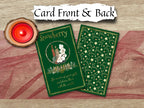 YULE ORACLE CARDS, image of the front and back - Morgana Magick Spell