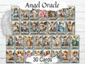 Angel Oracle Cards - A Divine Connection for Guidance, Recieve Angel Messages for Self-Discovery and Spiritual Growth, 30 Printable Cards- Morgana Magick Spell