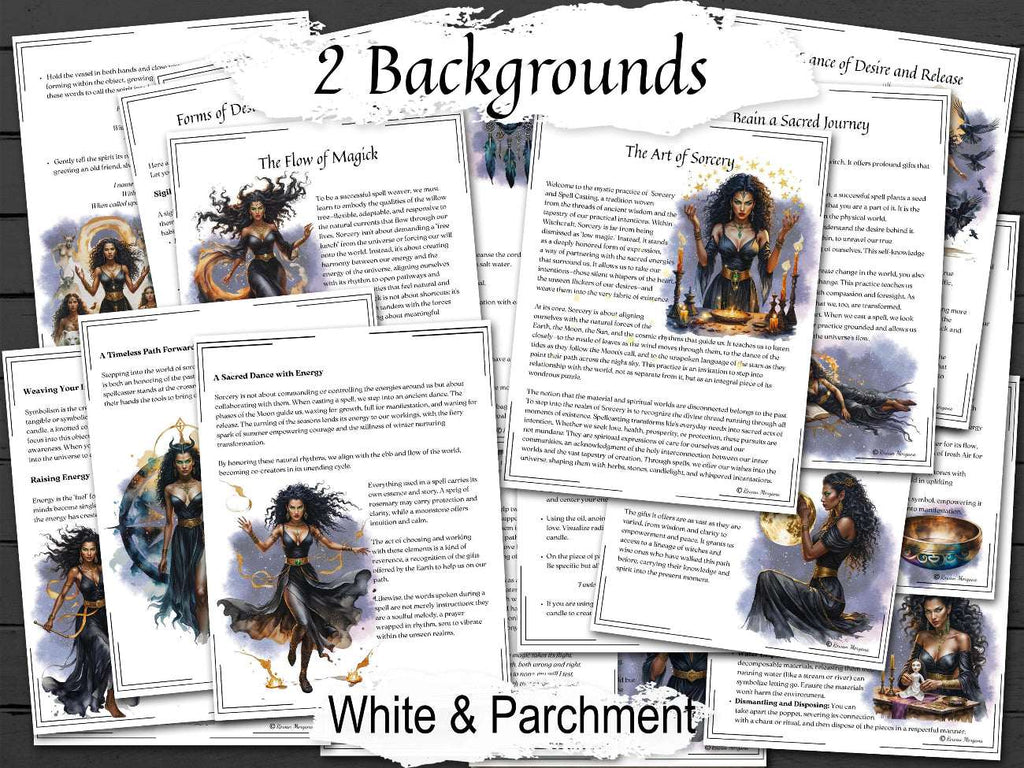 THE ART of SORCERY : A Complete Witchcraft Guide for Spellcastingshown on the optional white background.