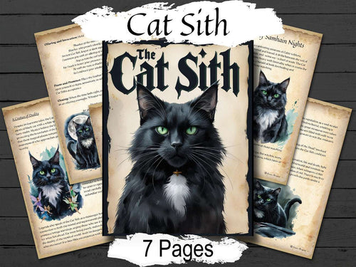 The Cat Sith:  A Halloween Fairy Cat Inspired by Celtic Samhain Legends, Includes 30 Oracle Cards
