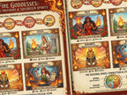 Fire Goddesses Infographic: Dark Academia Spiritual Wall Art