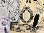 Closeup of witchcraft bundle pages on full and dark moons.