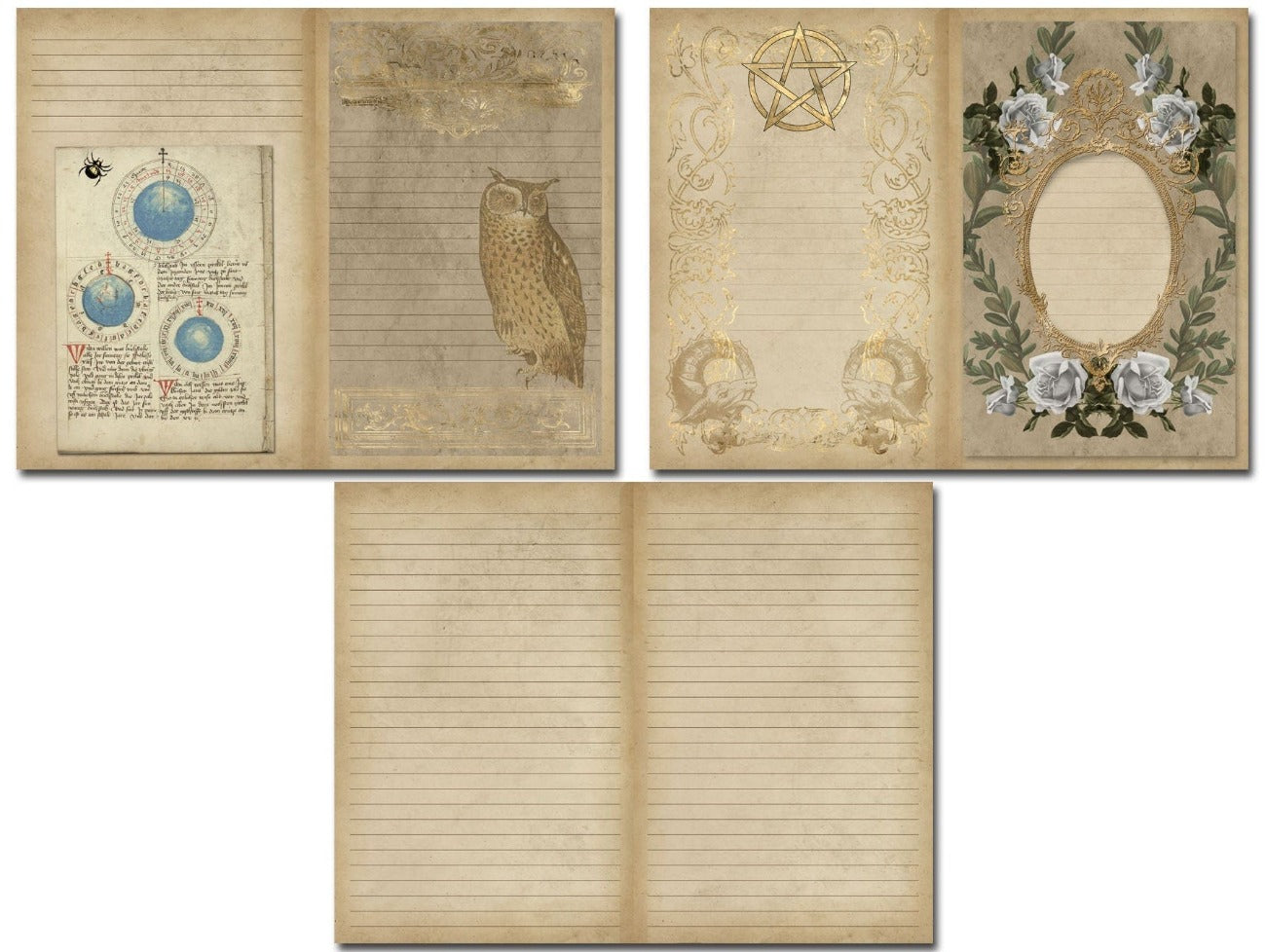 DRAGON GRIMOIRE, Printable Digital Junk Journal Kit for your Book of Shadows or Spellbook, Mystical World, Fire-Breathers, Fantasy Realm - Morgana Magick Spell
