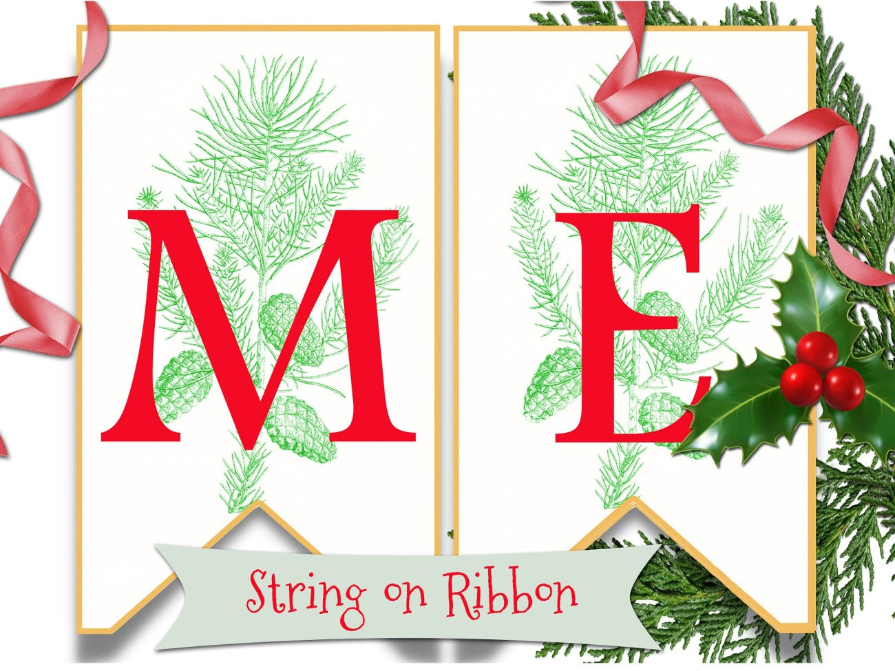 MERRY YULE Banner Printable Download, DIY Yule Flags Decoration - Morgana Magick Spell