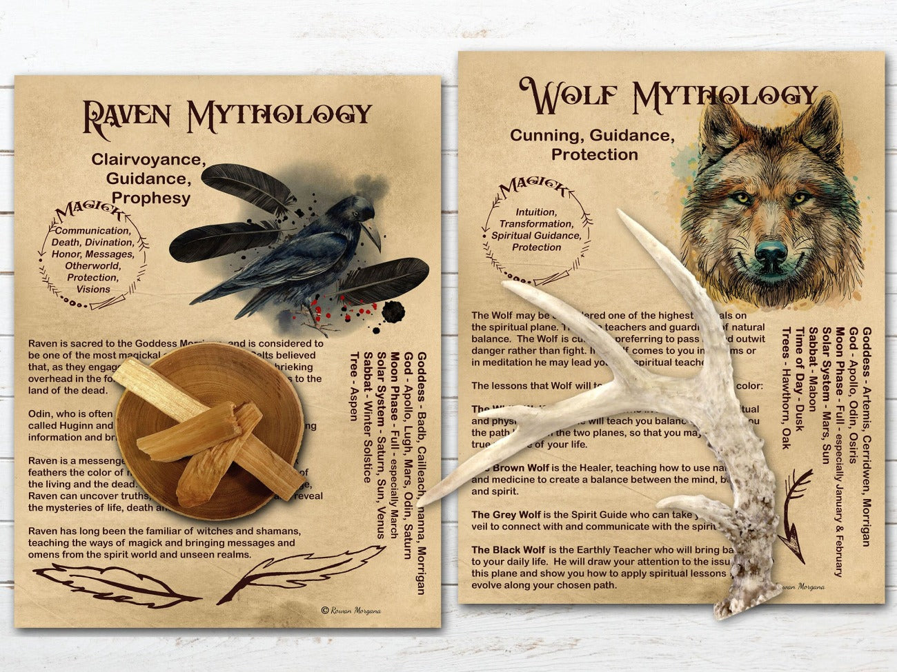 ANIMAL MAGICK Bundle, 20 pages, Mythology Spirit Totem Animals
