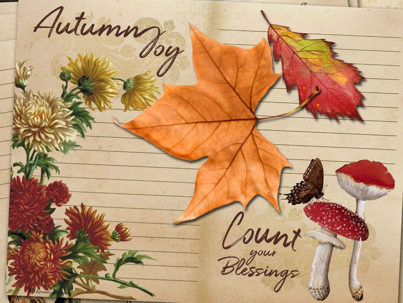 MABON JUNK JOURNAL Kit Printable 10 Pages