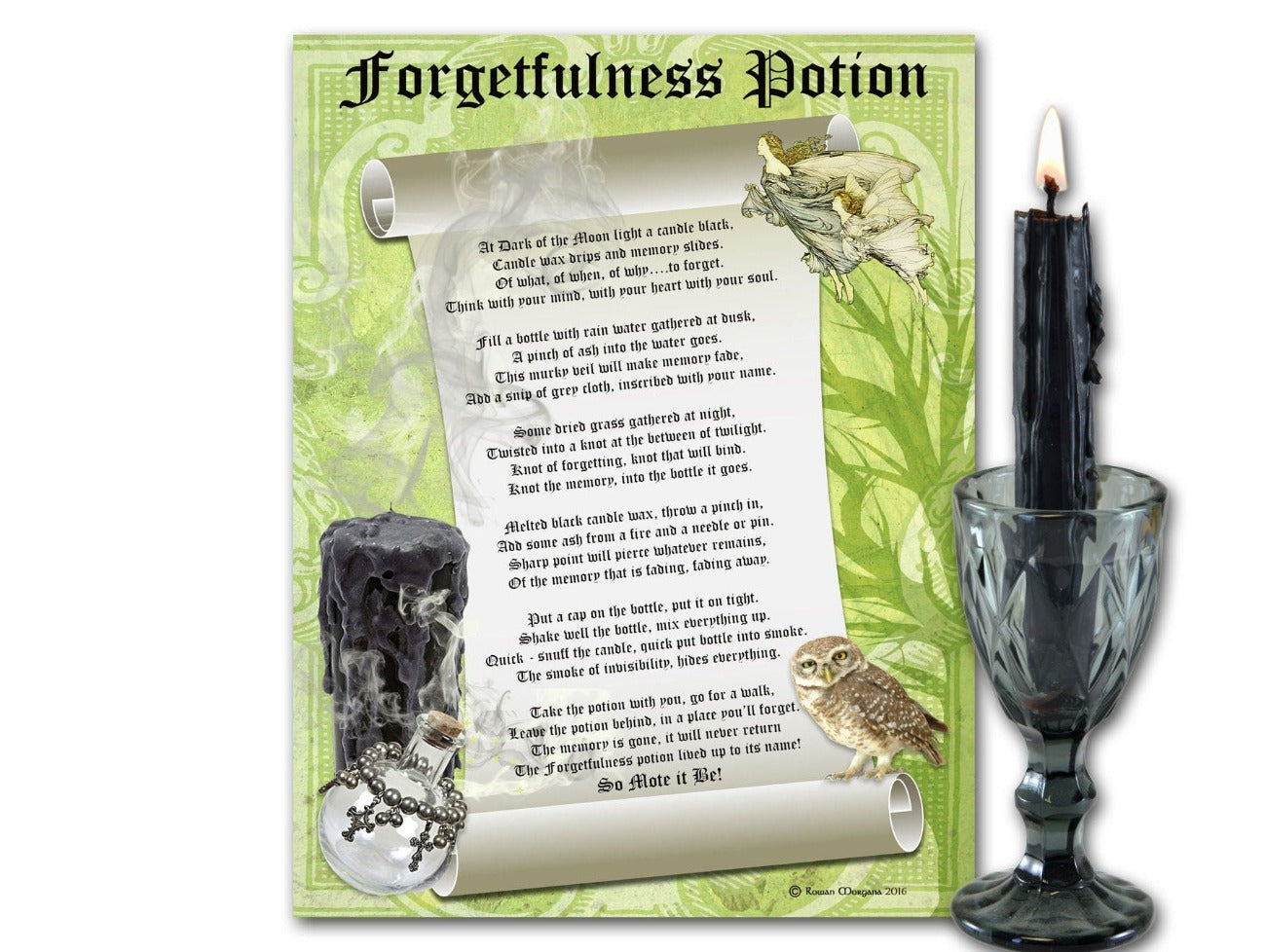 FORGETFULNESS POTION, Spell to Banish Memories, Wicca Witch Potion Recipe Magic, Memory Loss Brew to Forget, Witchcraft Apothecary Elixir - Morgana Magick Spell